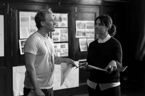 Belinda Stewart-Wilson and Nicholas Banks in rehearsal