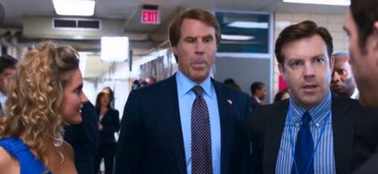 Still of Amelia Jackson-Gray, Will Ferrell, Jason Sudeikis and Dylan McDermott in The Campaign