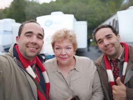 Behind the scenes of Rhys Horler, Di Botcher and Gerald Horler in Dream Horse