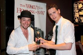 Holding the Independent Spirit Award we won at the 