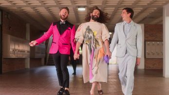 Antoni Porowski, Jonathan Van Ness, and Bobby Berk in Queer Eye: A Night to Remember (2021)