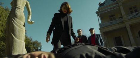 Oscar Martínez, Marcos Mundstock, Clara Lago, and Nicolás Francella in The Weasel's Tale (2019)