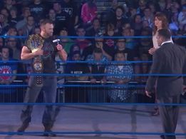 Dixie Carter, Antonio Burke Jr., and Nick Aldis in TNA iMPACT! Wrestling (2004)
