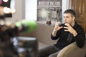 Evgeny Afineevsky at an event for Winter on Fire: Ukraine's Fight for Freedom (2015)