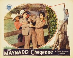 Ken Maynard, Gladys McConnell, Slim Whitaker, and Tarzan in Cheyenne (1929)