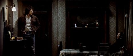 Warren Beatty and Walter McGinn in The Parallax View (1974)