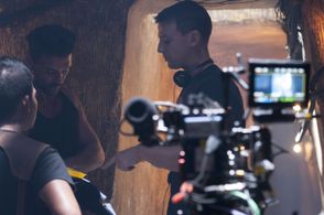 Filming at Infinite Studios in Batam, Indonesia