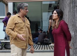 Raveena Tandon and Manish Gupta