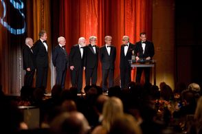 Tom Hanks, George Lucas, Steven Spielberg, Warren Beatty, Dino De Laurentiis, Norman Jewison, Walter Mirisch, and Saul Z