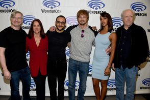 Barbara Hershey, Megalyn Echikunwoke, Scott Wilson, Glen Mazzara, Omid Abtahi, and Bradley James