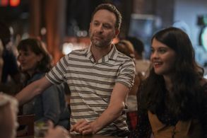 Jon Glaser and Sofia Black-D'Elia in Single Drunk Female (2022)
