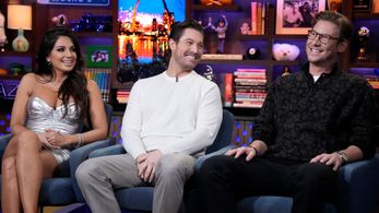 Austen Kroll, Leva Nowroozyani Bonaparte, and Craig Conover in Watch What Happens Live with Andy Cohen: Leva Bonaparte, 