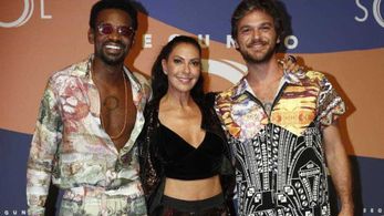 Fabrício Boliveira, Fabiula Nascimento, and Emilio Dantas at an event for A Second Chance (2018)