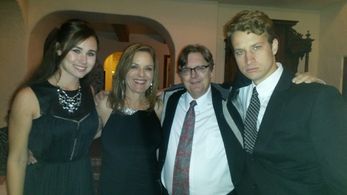 on set of The Monroes