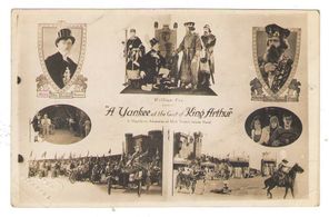 Charles Clary, William V. Mong, Harry Myers, George Siegmann, Pauline Starke, and Rosemary Theby in A Connecticut Yankee