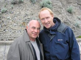 The late great Bob Hoskins and I!
