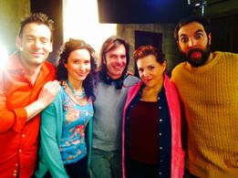 Gaël Zaks shooting on France top Comedy serie 'Scènes de Ménages. With Director Luc david, Actors: David Mora,Anne-Elisa