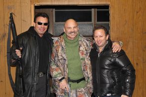 Sergio Myers, Patrick Kilpatrick, and Joseph Aviel in The Zombinator (2012)