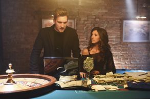 Scott Michael Foster and India de Beaufort in Blood & Oil (2015)