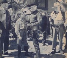 Harry Holman, Freddie Mercer, Bob Steele, and Bryant Washburn in Shadows on the Sage (1942)