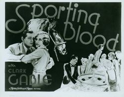 Clark Gable, Madge Evans, and Tommy Boy in Sporting Blood (1931)