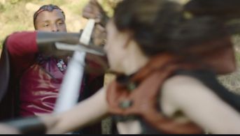 A screen shot from my first Director-Writer-Actor-Producer credit!