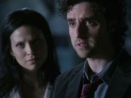 David Krumholtz and Navi Rawat in Numb3rs (2005)