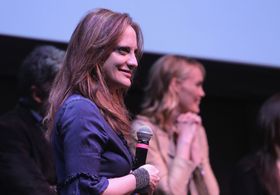Leslie Bibb and Liz Tuccillo at an event for Take Care (2014)