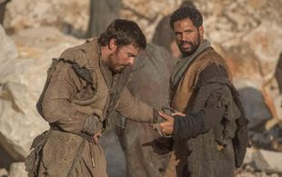 Aaron in season 3 of The Outpost with Jake Stormoen.