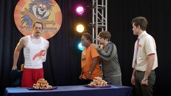 Anthony Padilla, Mat Wright, Ian Hecox, and Natalie Whittle in Part Timers (2016)