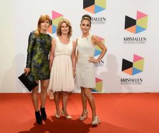 Morden i Sandhamn nominee Best Drama Series 2012 Actress Sandra Andreis, Author Viveca Sten & Actress Alexandra Rapaport