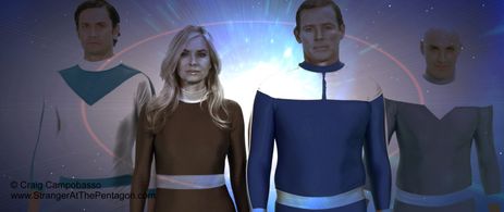 Stranger at the Pentagon Short Film. Yo (Dean Schaller),Deena Thor (Eileen Davidson),Valiant Thor (Jeff Joslin) & Unia