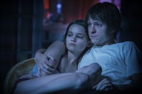 Ciara Bravo and Tom Holland in Cherry (2021)