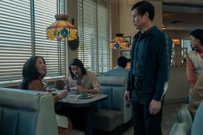 Sandra Oh, Hoa Xuande, and Alan Trong in The Sympathizer (2024)