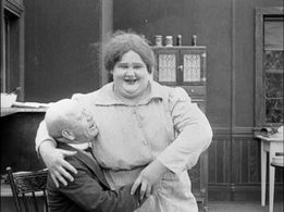 Oliver Hardy and Edward O'Connor in The Lottery Man (1916)