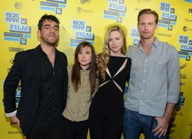 Alexander Skarsgård, Elliot Page, Brit Marling, and Zal Batmanglij at an event for The East (2013)