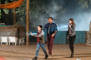 Rachel Melvin, Jerry MacKinnon, and Oona Yaffe in Sleepy Hollow (2013)