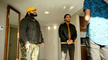 Sheyi Cole, Kareem Savinon, and Jarod Lindsey in Full Circle (2023)