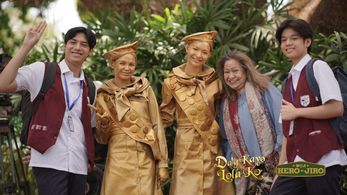 Zephanie Dimaranan, Sean Lucas, Geleen Eugenio, Marco Masa, and Althea Ablan in Daig kayo ng lola ko: Mga hero ni Jiro: 
