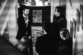 Mark McAuley directing the feature film aWake