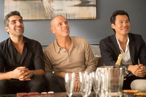 Frédéric Chau, Ary Abittan, and Medi Sadoun in Serial Bad Weddings (2014)