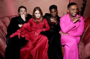 Lucien Laviscount, Camille Razat, Lucas Bravo, and Samuel Arnold