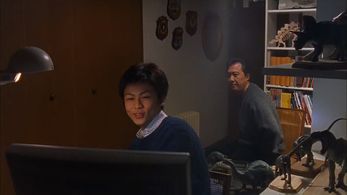 Ryo Ishibashi and Tetsu Sawaki in Audition (1999)