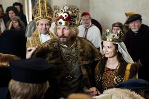 Vladimír Javorský and Marika Soposká in Jan Hus (2015)