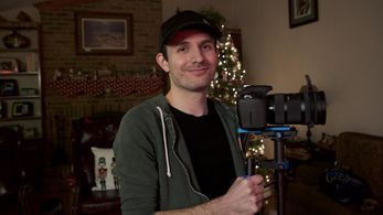 On set for 'Winter's Blood'