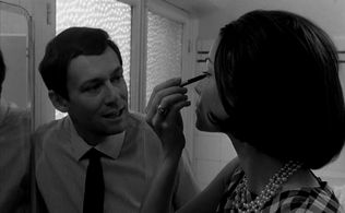 Maurice Ronet and Léna Skerla in The Fire Within (1963)