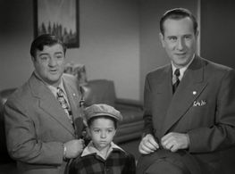 Bud Abbott, Lou Costello, and Beverly Simmons in Buck Privates Come Home (1947)