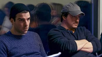 Neal Dodson and Zachary Quinto in The Chair (2014)