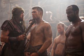 Liam McIntyre and Heath Jones in Spartacus (2010)