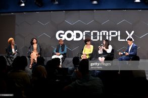 LOS ANGELES, CALIFORNIA - APRIL 06: (L-R) Karin Gist, Priscilla Bawicia, Joshua Michael Moore, Angela Fairley, Shayna Sp